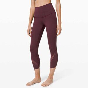 LULULEMON Wunder Under Crop High-Rise Roll Down Scallop Full-On Luxtreme 23" Cas